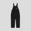 Carhartt WIP Womens Bib Overall Straight Black Heavy Stone Wash