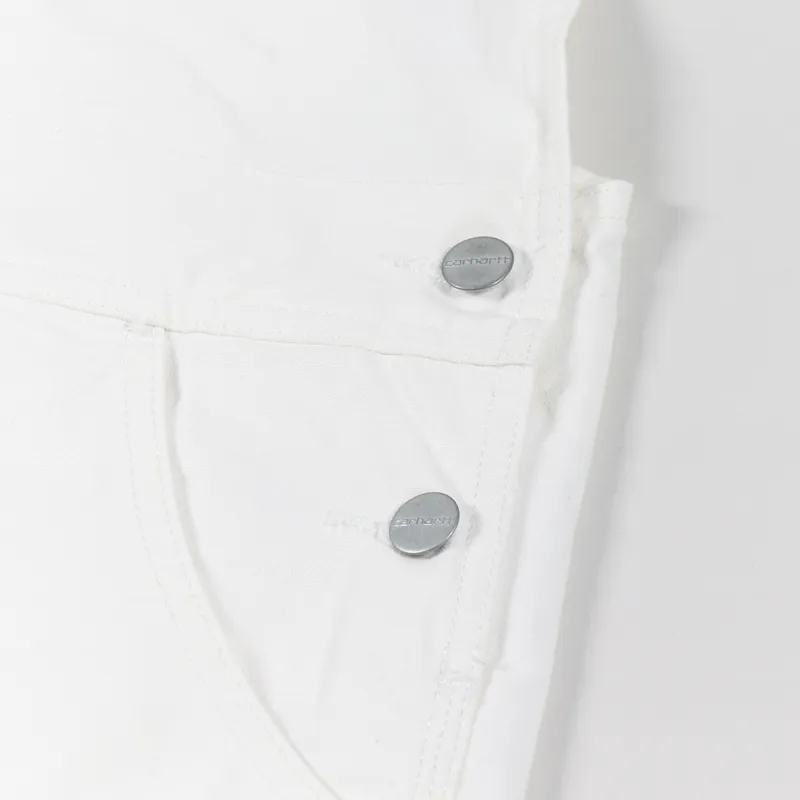 Carhartt WIP Womens Bib Overall Straight Wax Heavy Stone Wash-7