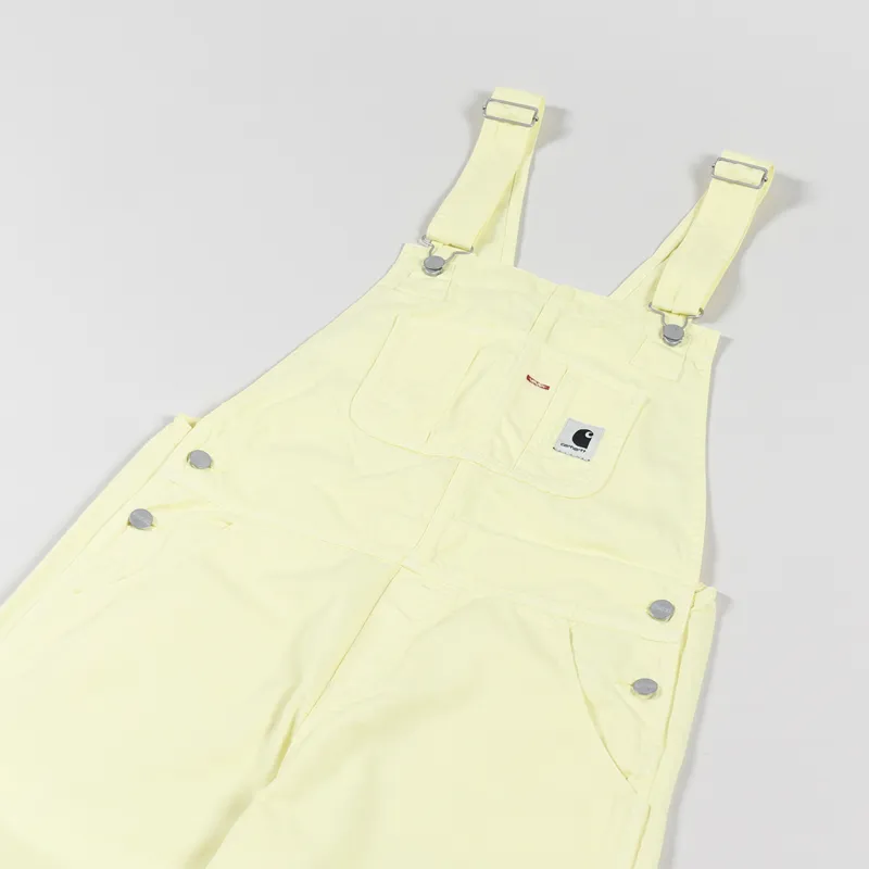Carhartt WIP Womens Bib Overall Straight Soft Yellow Garment Dyed-5