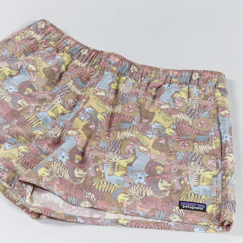 Patagonia Womens Barely Baggies Shorts Together Trip Brown-4