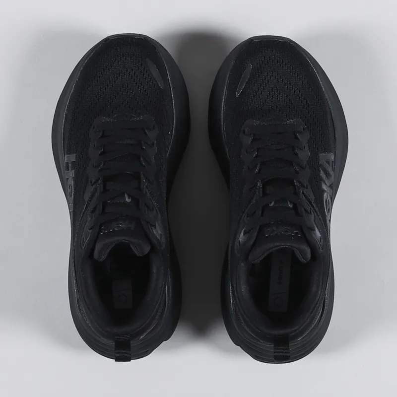 HOKA Womens Bondi 8 Shoes Black-1