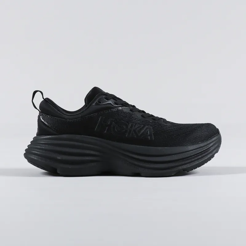 HOKA Womens Bondi 8 Shoes Black-4