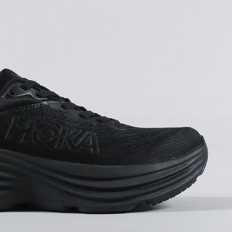 HOKA Womens Bondi 8 Shoes Black-6