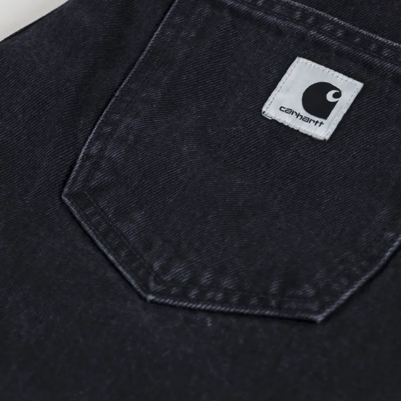 Carhartt WIP Womens Brandon Pant Smith Denim Black Stone Washed-9