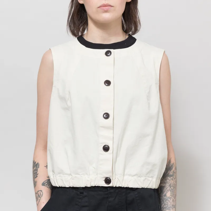 Girls of Dust Womens Veston Sleeveless Crop Top Wheat