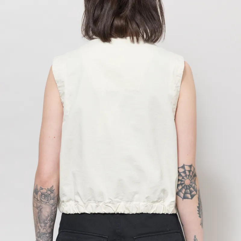 Girls of Dust Womens Veston Sleeveless Crop Top Wheat-2