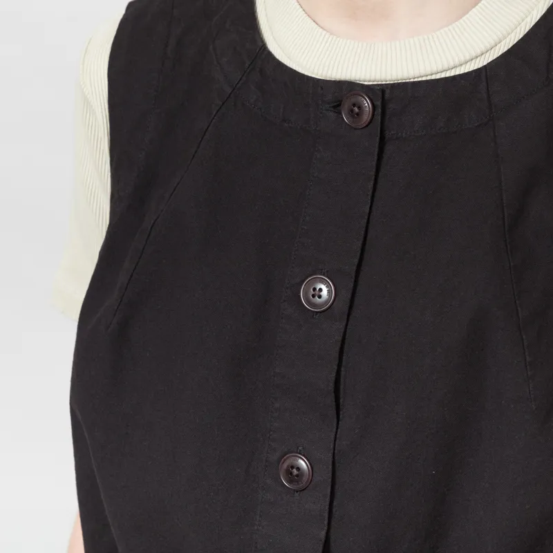 Girls of Dust Womens Veston Sleeveless Crop Top Black-3