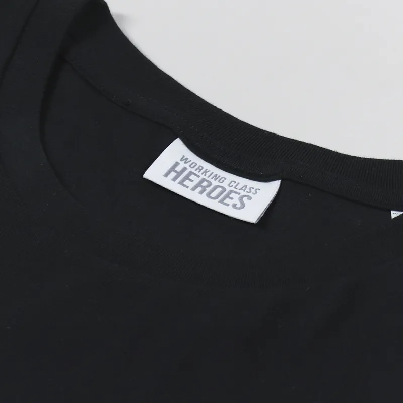 Working Class Heroes x Coast Roads T Shirt Black-3