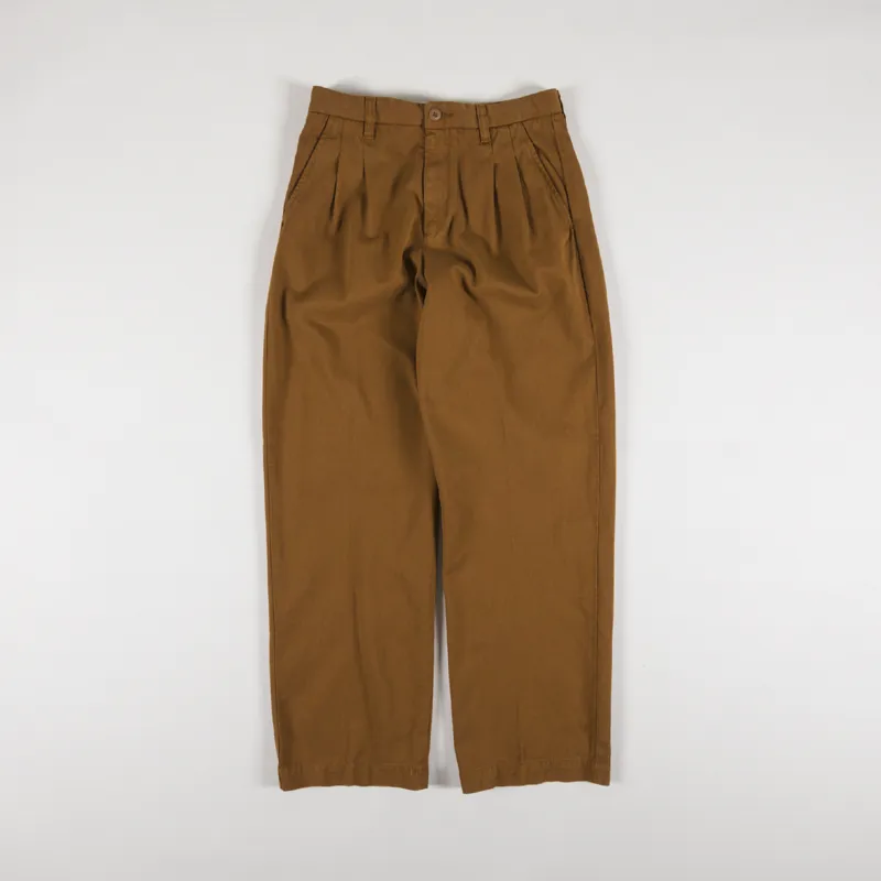 Carhartt WIP Womens Cara Pant Deep H Brown Moraga Twill-1