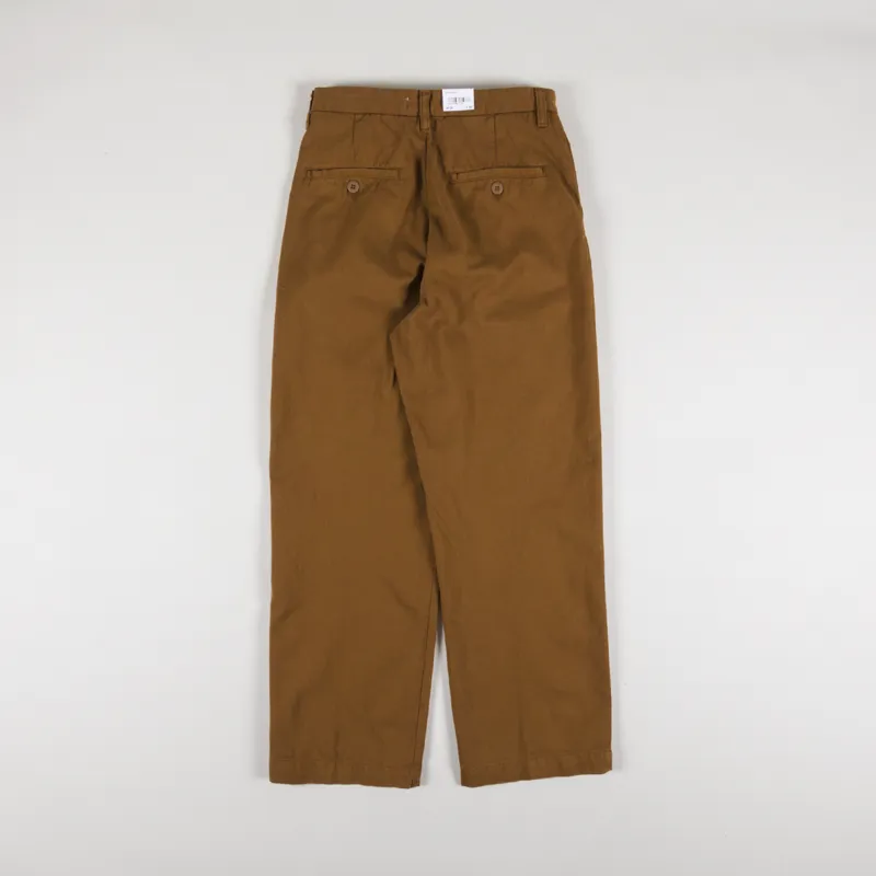 Carhartt WIP Womens Cara Pant Deep H Brown Moraga Twill