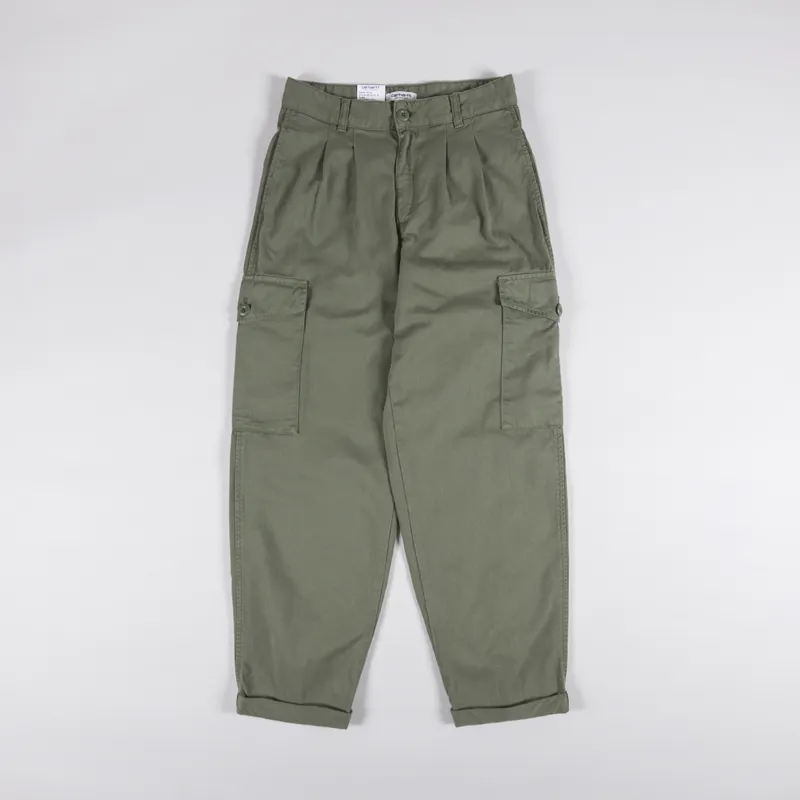 Carhartt WIP Womens Collins Pant Dollar Green Moraga Twill-1
