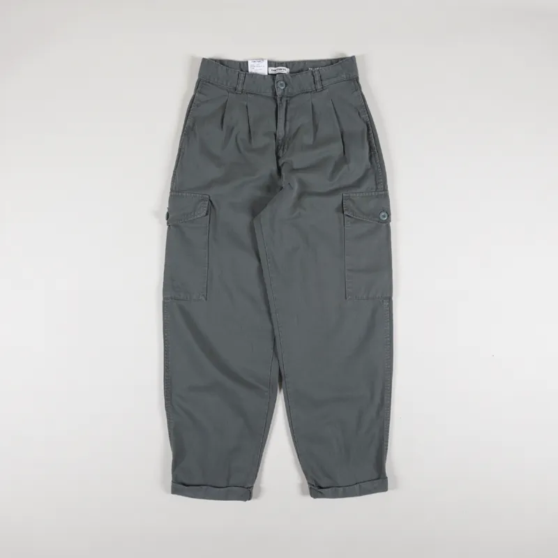 Carhartt WIP Womens Collins Pant Smoke Green Moraga Twill-1