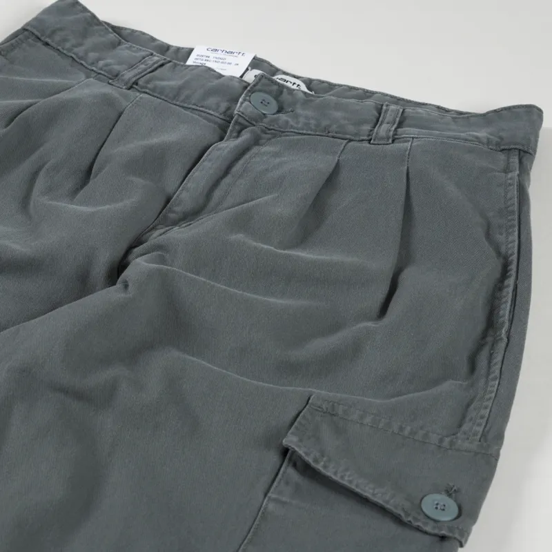 Carhartt WIP Womens Collins Pant Smoke Green Moraga Twill-8