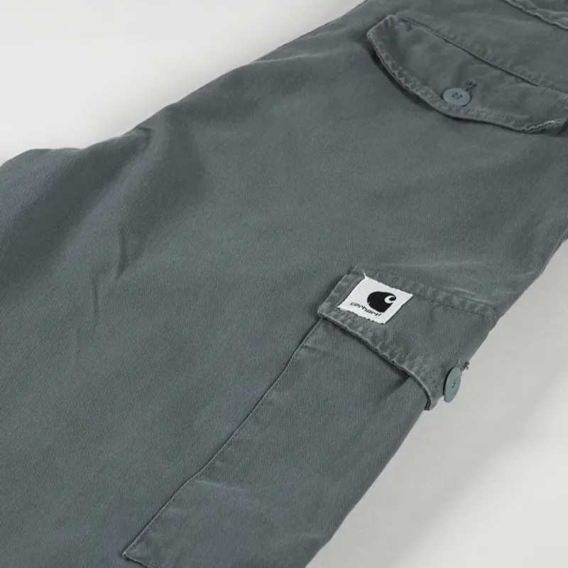 Carhartt WIP Womens Collins Pant Smoke Green Moraga Twill-9