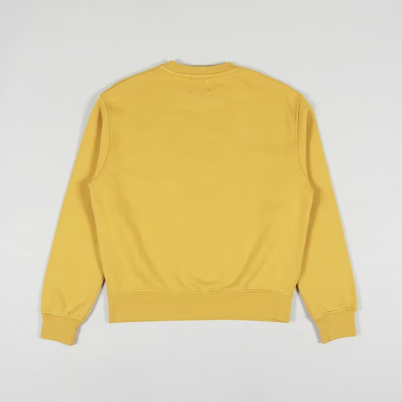 Colorful Standard Womens Classic Organic Crew Sweat Burned Yellow-3