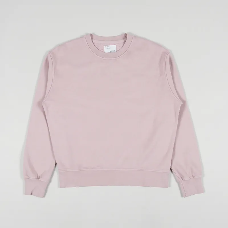 Colorful Standard Womens Classic Organic Crew Sweat Faded Pink