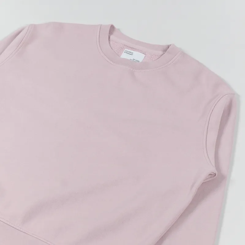 Colorful Standard Womens Classic Organic Crew Sweat Faded Pink-4