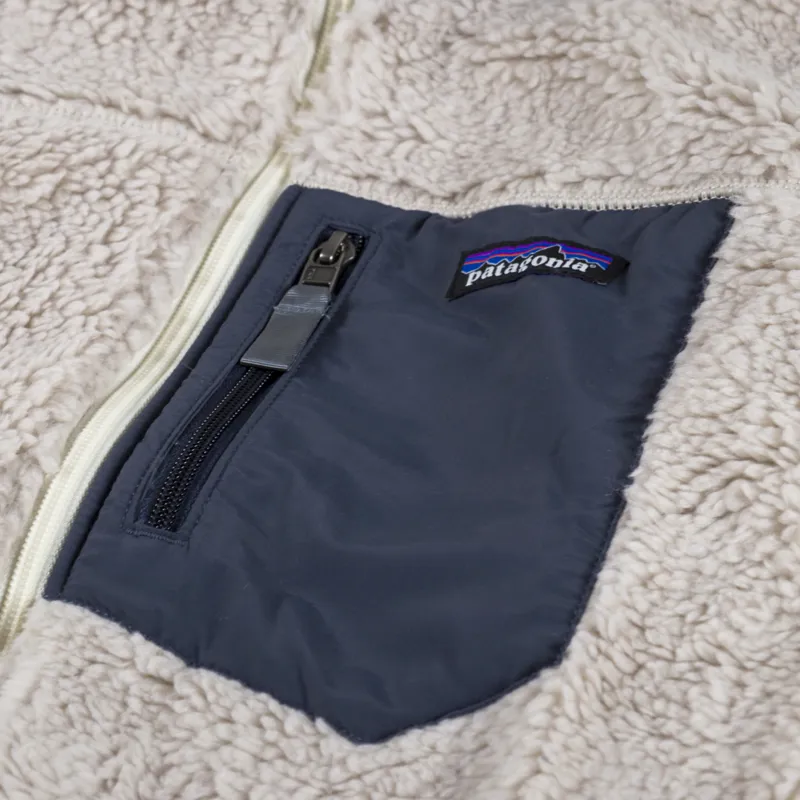 Patagonia Womens Classic Retro-X Fleece Jacket Natural Smolder Blue-9