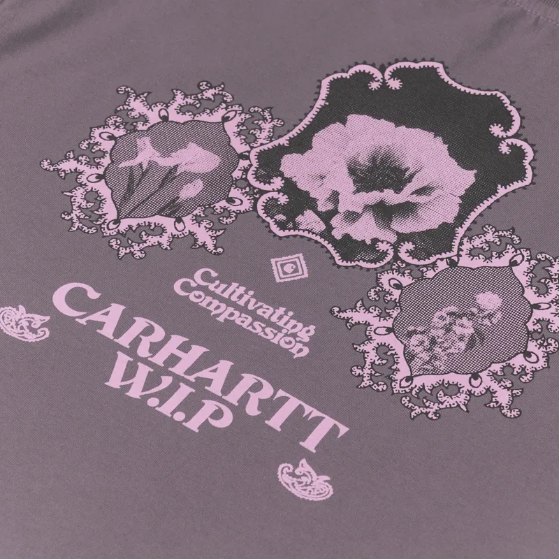 Carhartt WIP Womens Cultivate T Shirt Misty Thistle-7