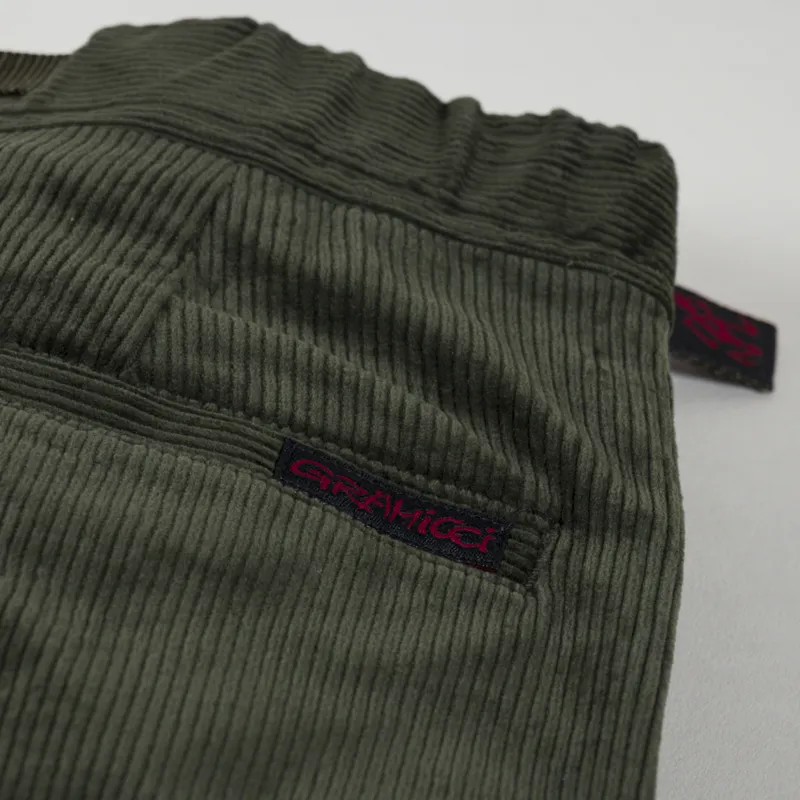 Gramicci Womens Corduroy Pleated Pant Dark Green-8