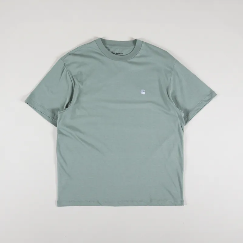 Carhartt WIP Womens Casey T Shirt Glassy Teal Silver
