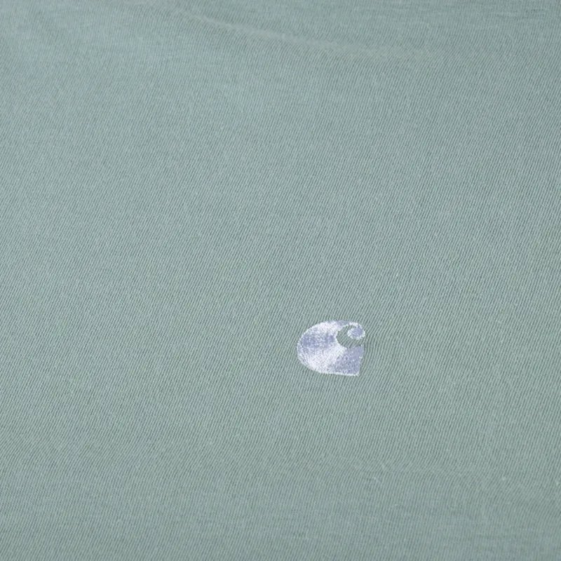 Carhartt WIP Womens Casey T Shirt Glassy Teal Silver-5