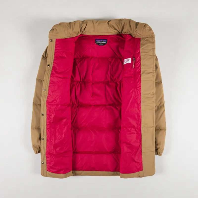 Patagonia Womens Cotton Down Parka Nest Brown-4