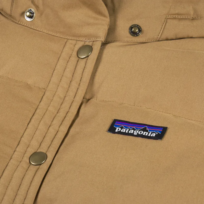 Patagonia Womens Cotton Down Parka Nest Brown-11