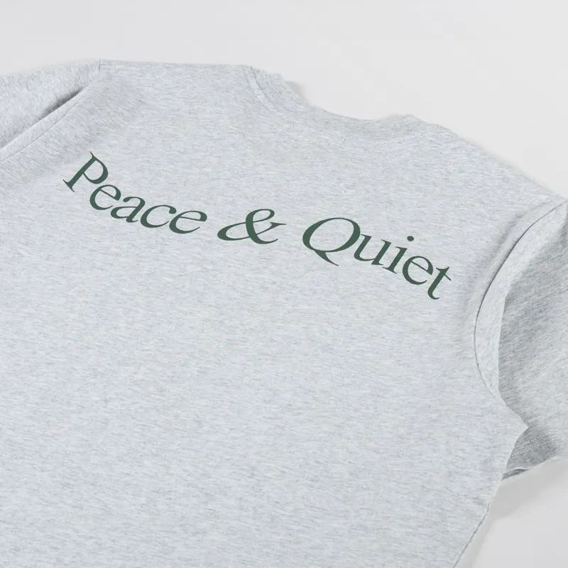 Museum Of Peace And Quiet Wordmark T Shirt Heather Grey-2