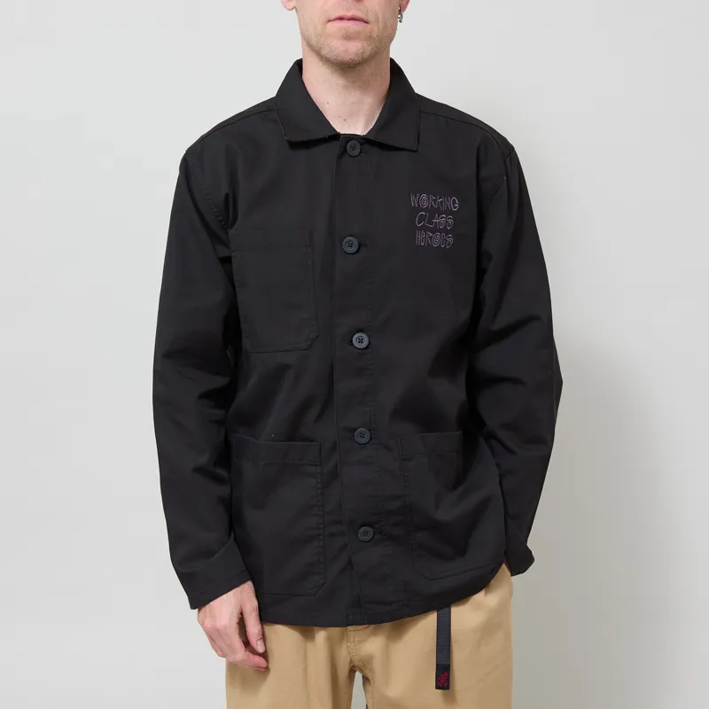 Working Class Heroes Chore Jacket Black