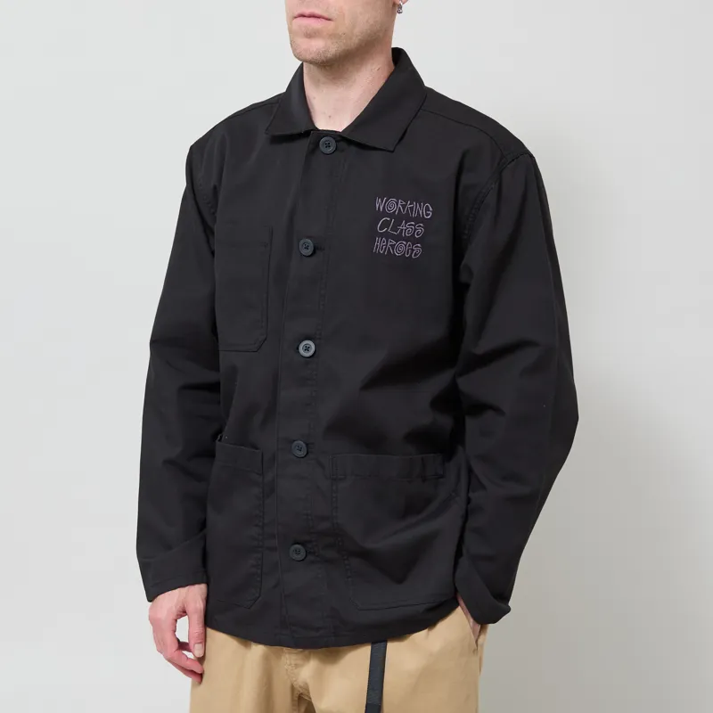 Working Class Heroes Chore Jacket Black-1