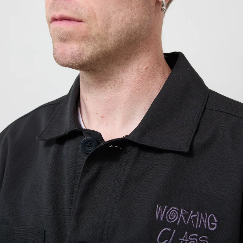 Working Class Heroes Chore Jacket Black-4