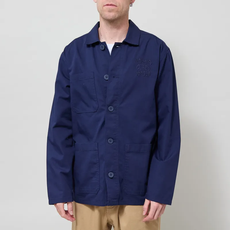 Working Class Heroes Chore Jacket Navy-1