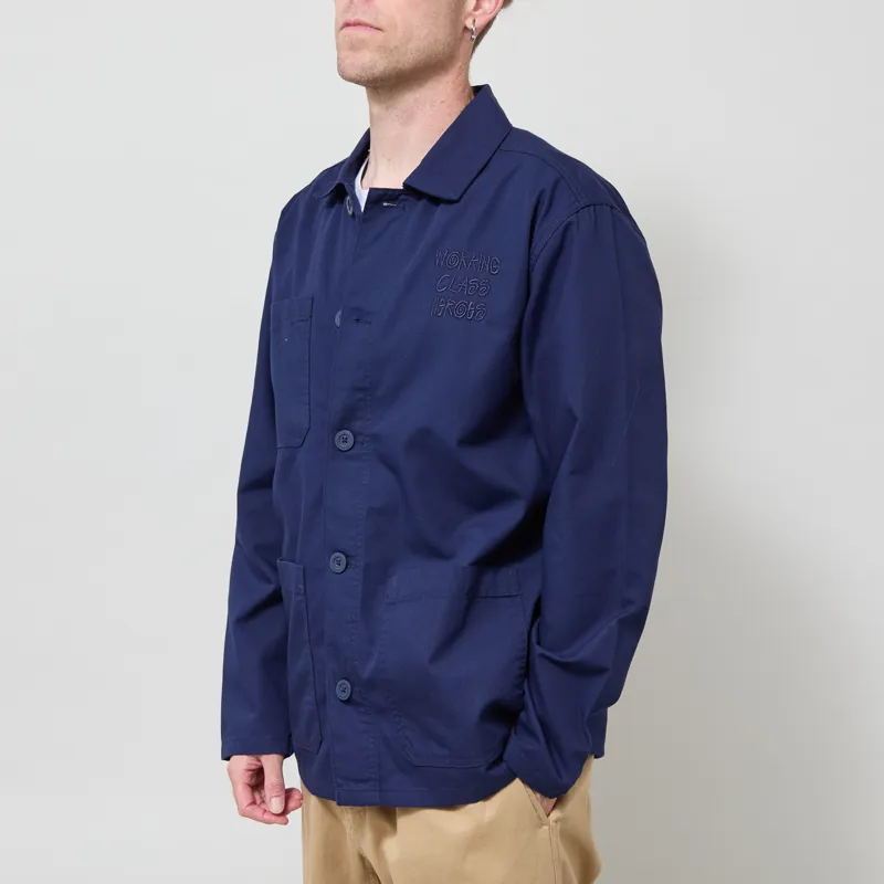 Working Class Heroes Chore Jacket Navy-3