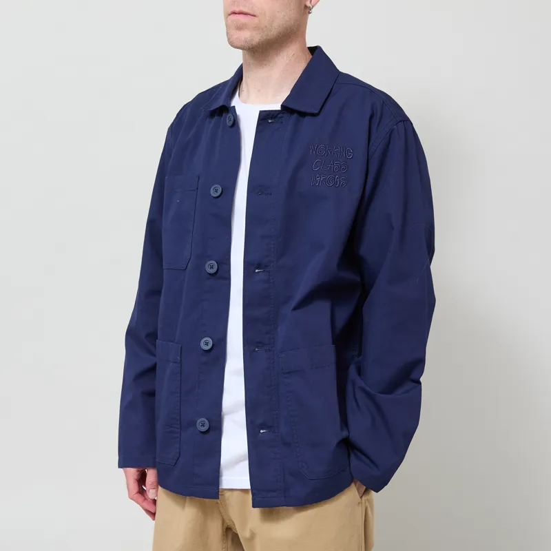 Working Class Heroes Chore Jacket Navy-2