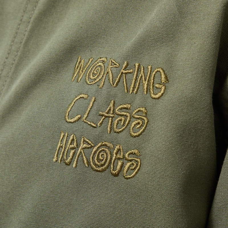 Working Class Heroes Chore Jacket Olive-7