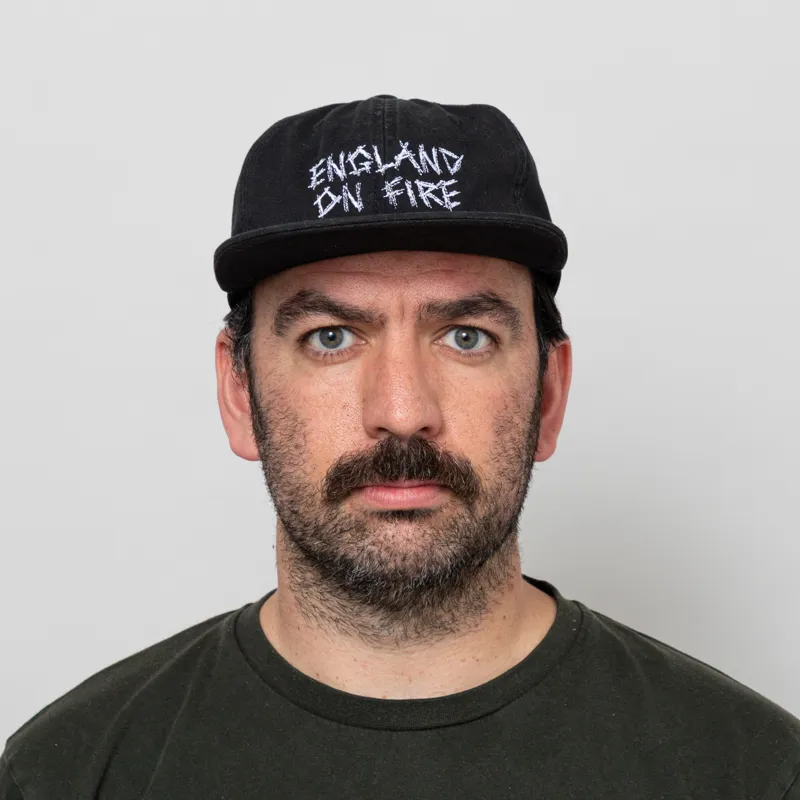 Working Class Heroes x England On Fire Cap Black-2