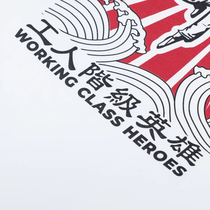 Working Class Heroes X The Steam Room Regular Fit T Shirt White Red-9