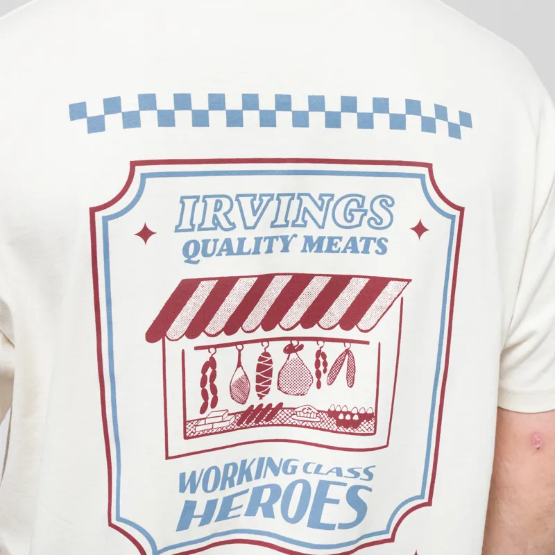 Working Class Heroes x Irvings T Shirt Natural-6