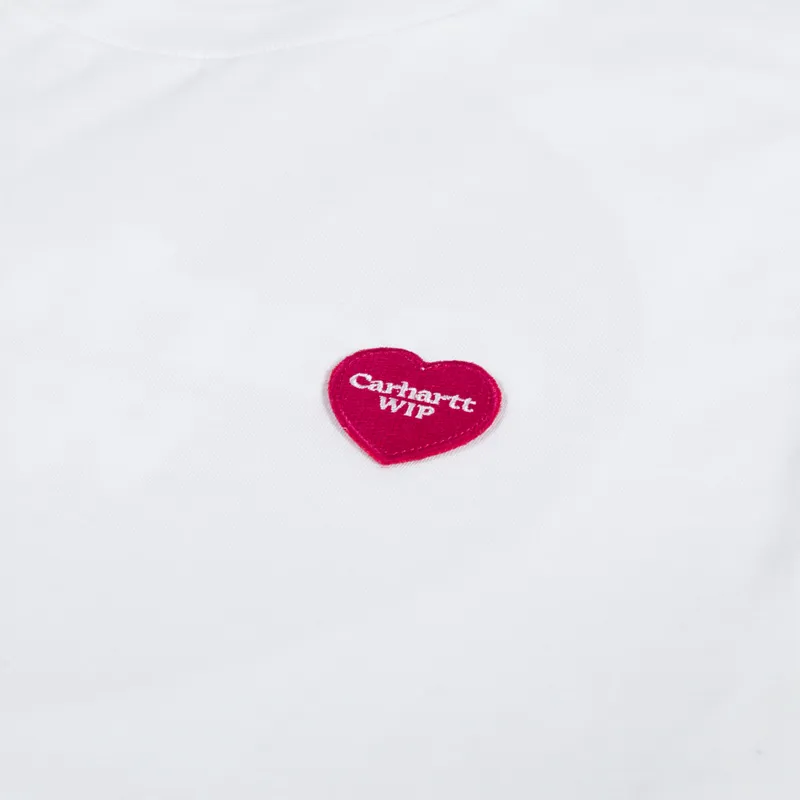 Carhartt WIP Womens Double Heart T Shirt White-7