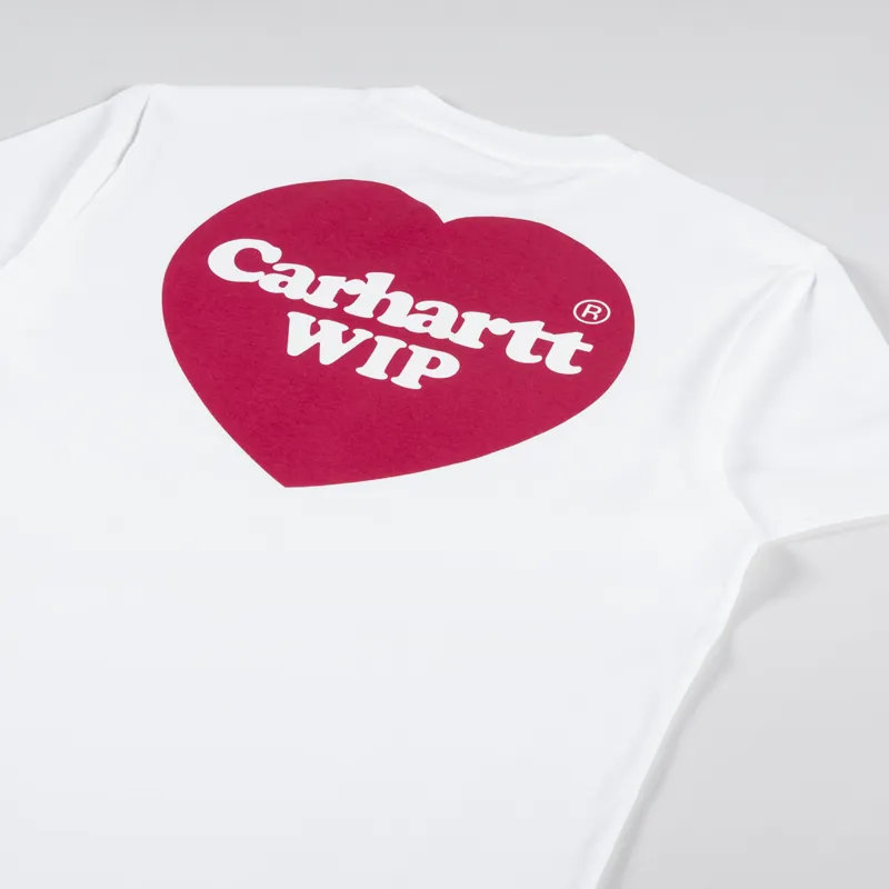 Carhartt WIP Womens Double Heart T Shirt White-4