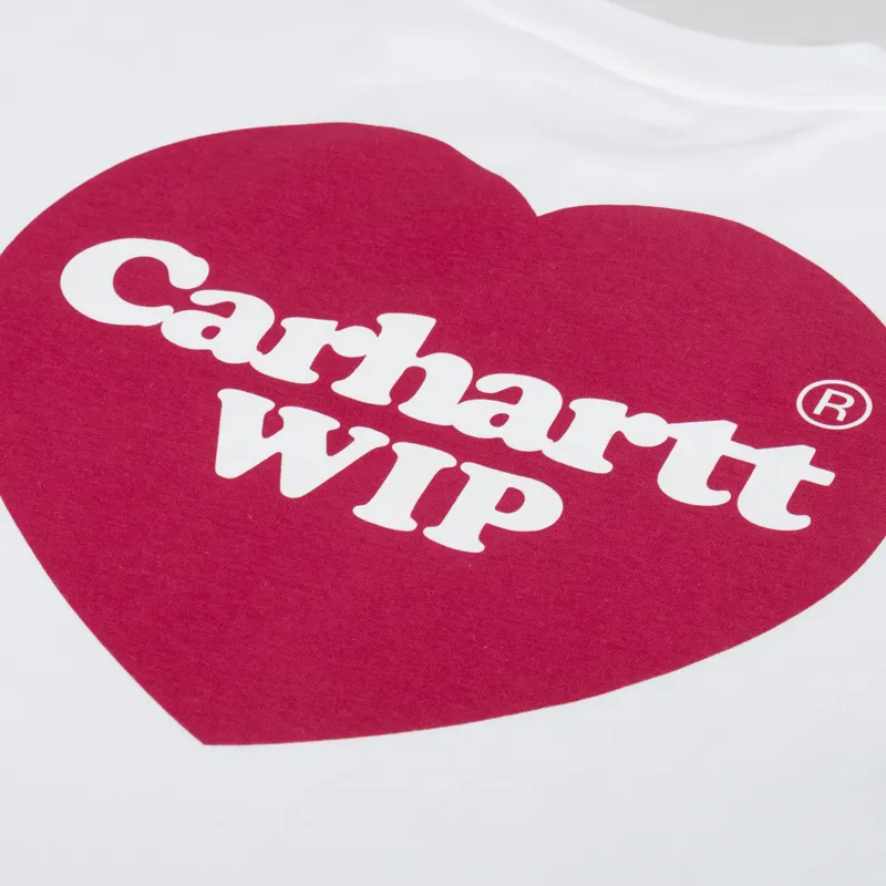 Carhartt WIP Womens Double Heart T Shirt White-6
