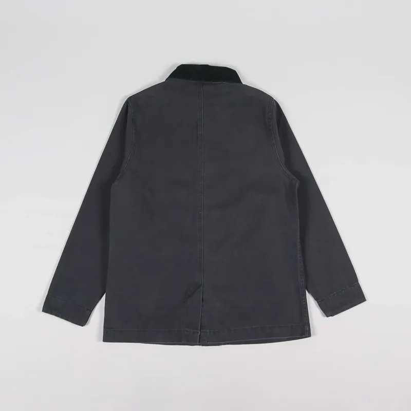 Dickies Womens Duck Canvas Chore Coat Stone Washed Black-4