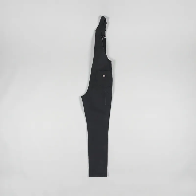 Dickies Womens Duck Canvas Bib Stone Washed Black-5