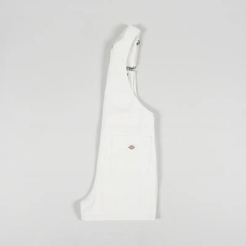 Dickies Womens Duck Canvas Short Bib Stone Washed Cloud-2