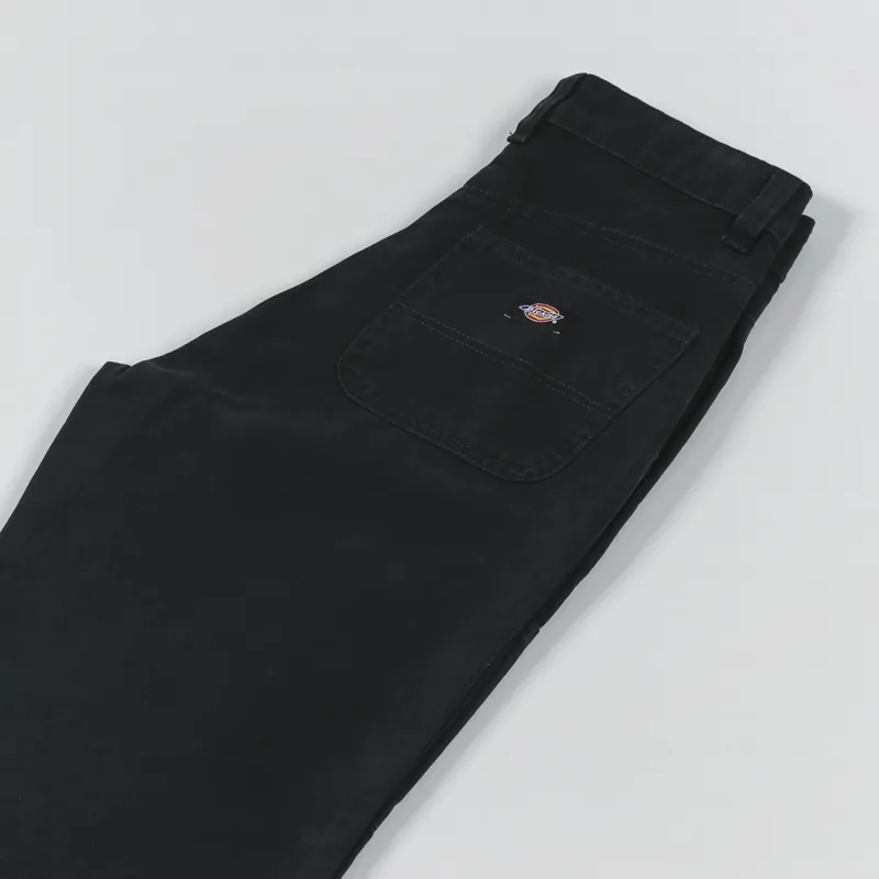 Dickies Womens Duck Canvas Pant Stone Washed Black-7
