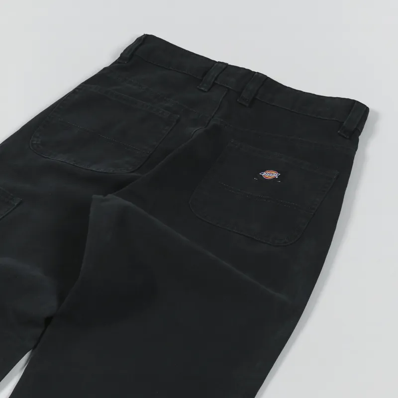 Dickies Womens Duck Canvas Pant Stone Washed Black-10