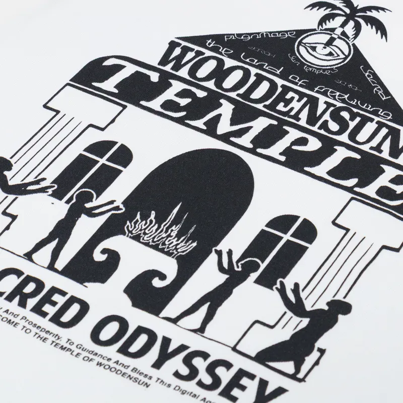 Woodensun Temples T Shirt White-4