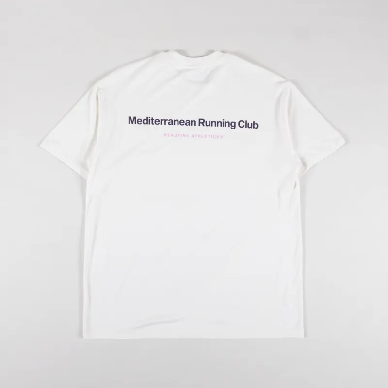 Peaufine Wood T Shirt Mediterranean Running Club Off White