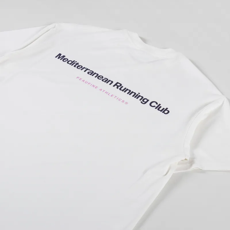 Peaufine Wood T Shirt Mediterranean Running Club Off White-2